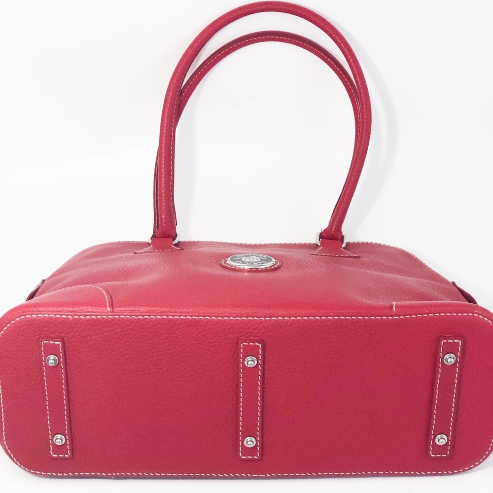 Dooney & Bourke Red Pebble Leather Satchel/Purse - Picture 7 of 10